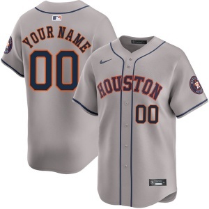 Custom   Houston Astros 2025 City Connect Vapor Premier Limited Jersey - All Stitched gray