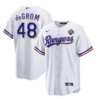 Jacob deGrom Texas Rangers Nike 2023 World Series Replica Player Jersey ...