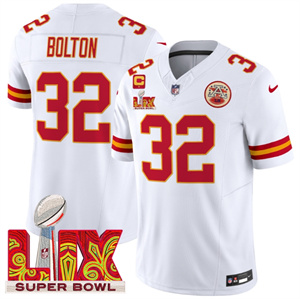 Kansas City Chiefs Super Bowl LIX Patch Vapor Limited   Jersey - All Stitched    32 Nick Bolton